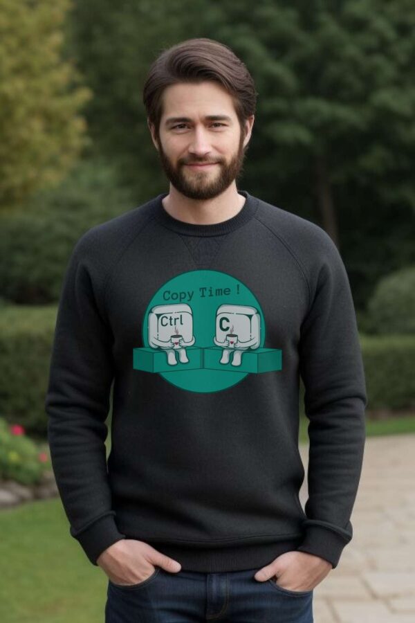 Sweatshirt for men | Copy time - Image 2