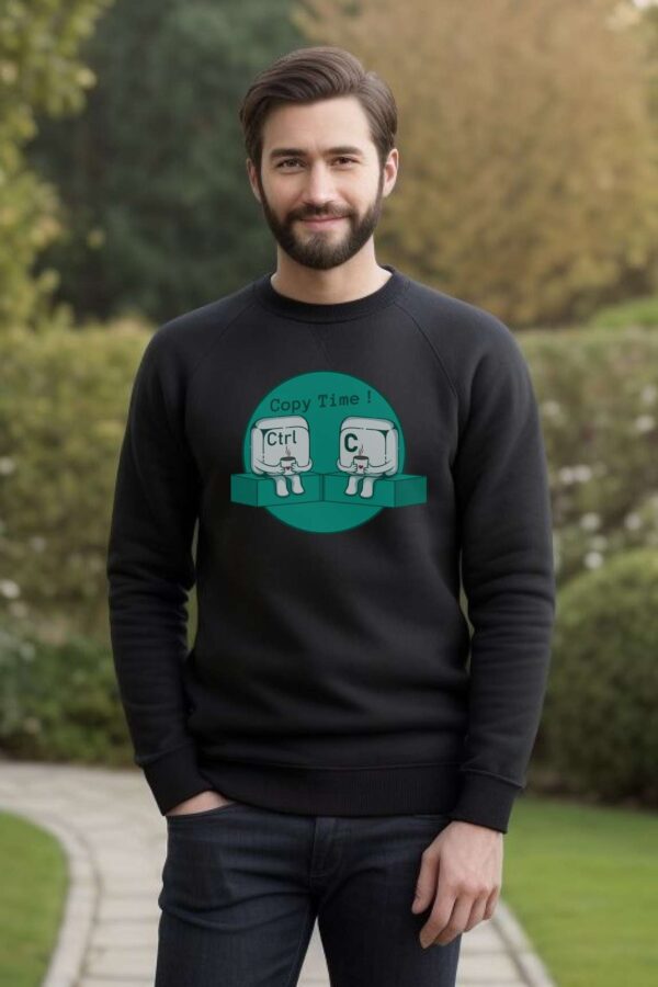 Sweatshirt for men | Copy time - Image 4