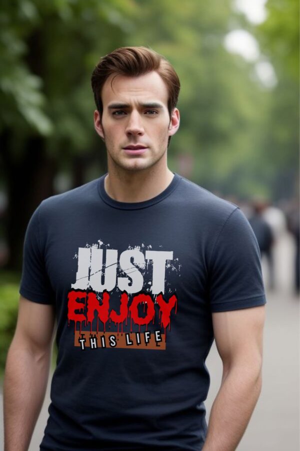 T-shirt for men | Just enjoy - Image 2