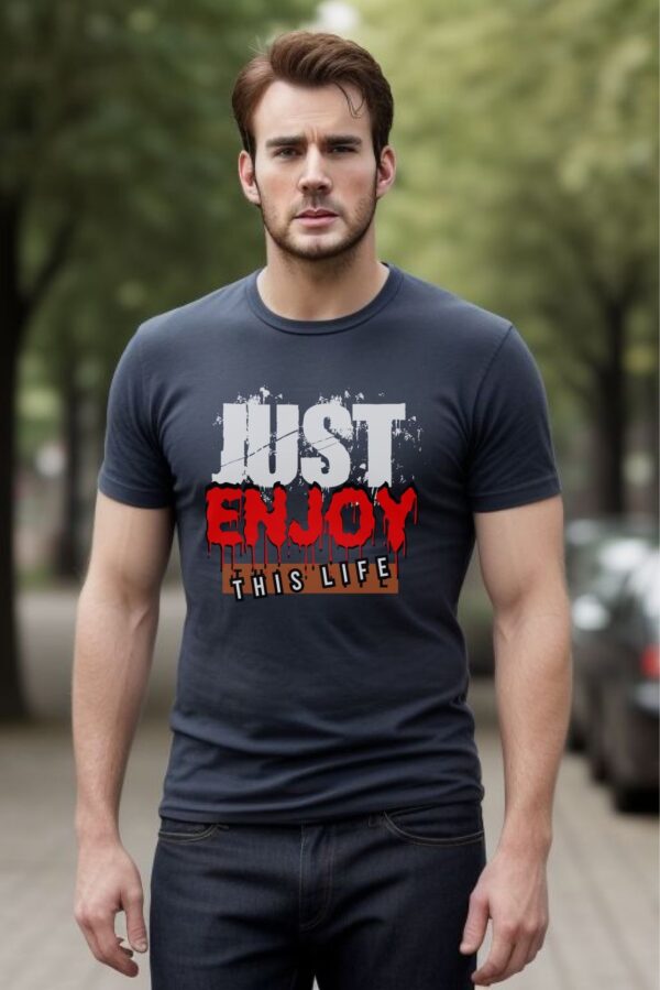 T-shirt for men | Just enjoy - Image 3