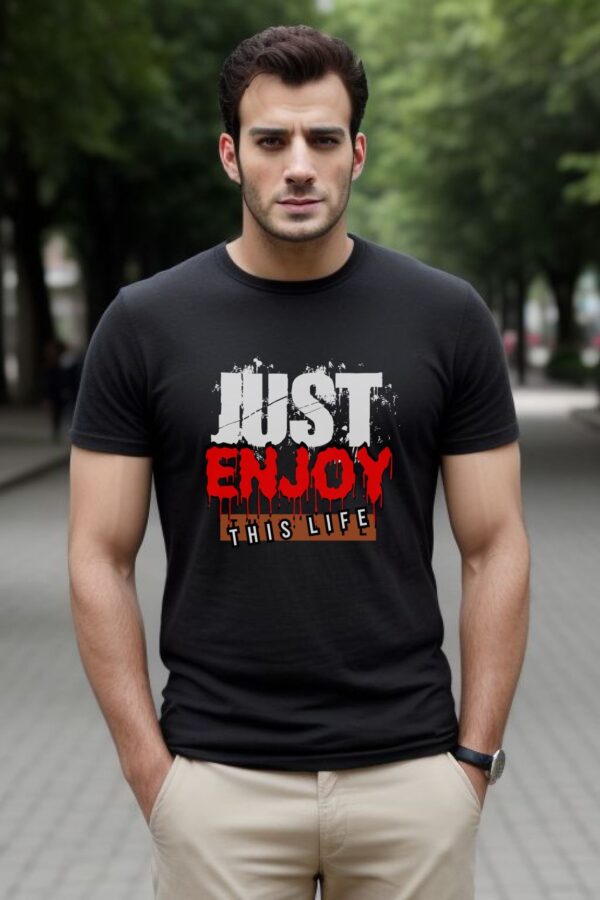 T-shirt for men | Just enjoy - Image 3