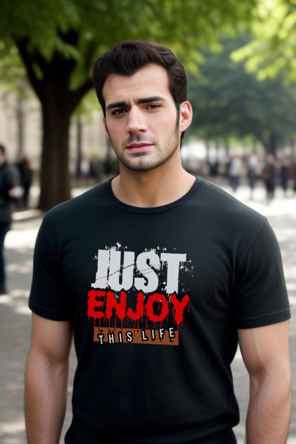 T-shirt for men | Just enjoy - Image 4