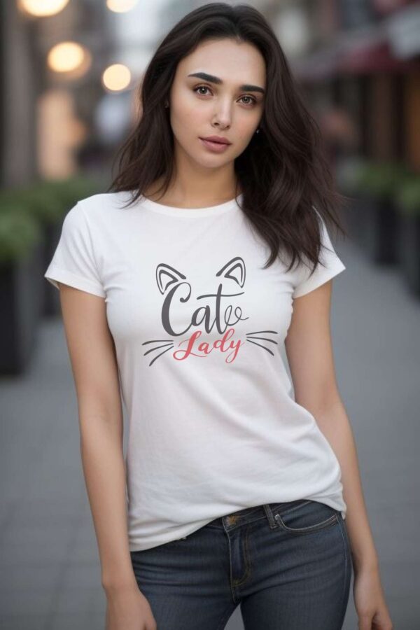 T-shirt for women | Cat lady - Image 3