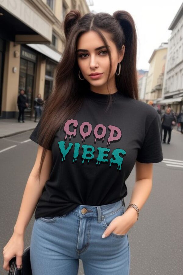 T-shirt for women | Good vibes - Image 2