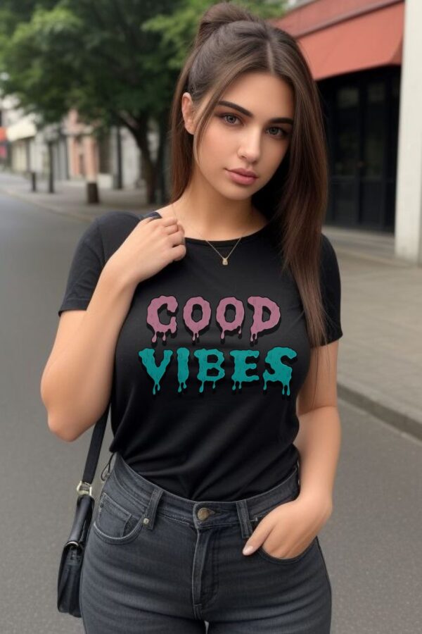 T-shirt for women | Good vibes - Image 4