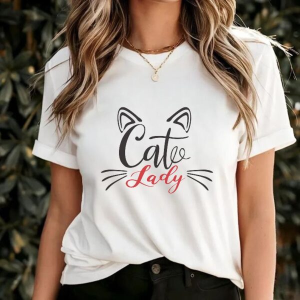 T-shirt for women | Cat lady - Image 2