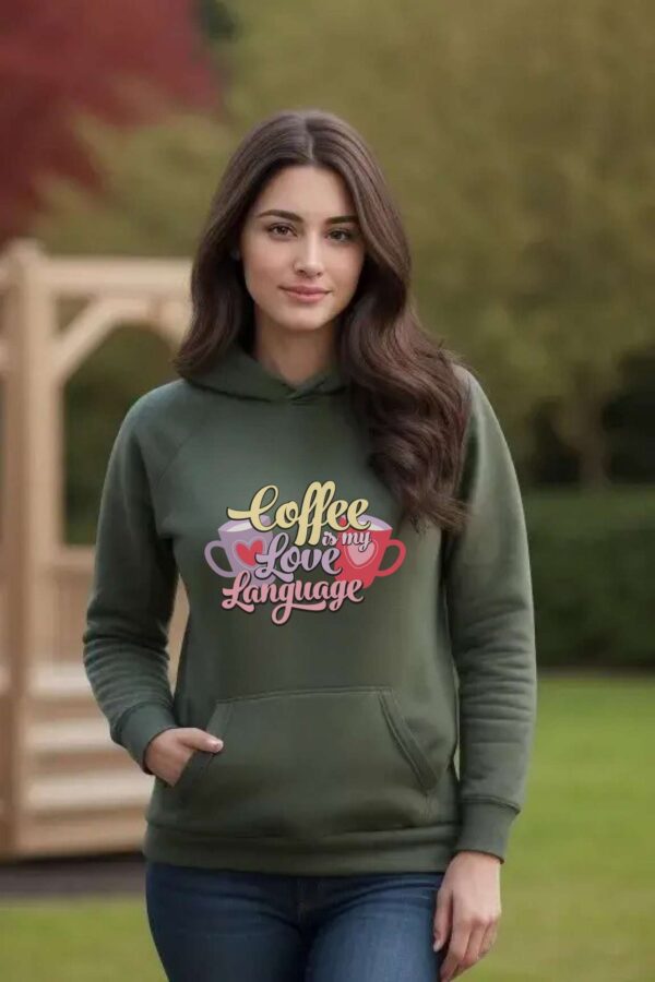 Hoodie for women | Coffee - Image 2