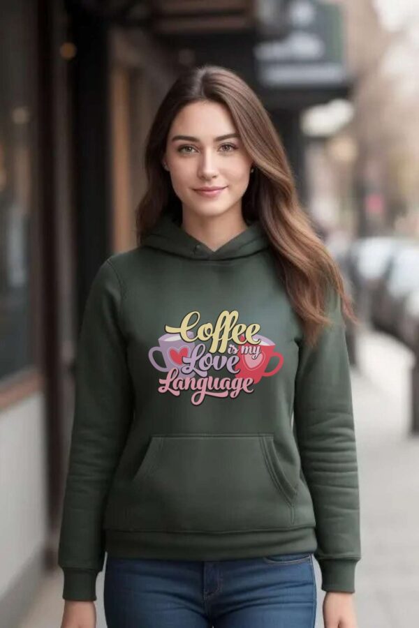 Hoodie for women | Coffee - Image 3