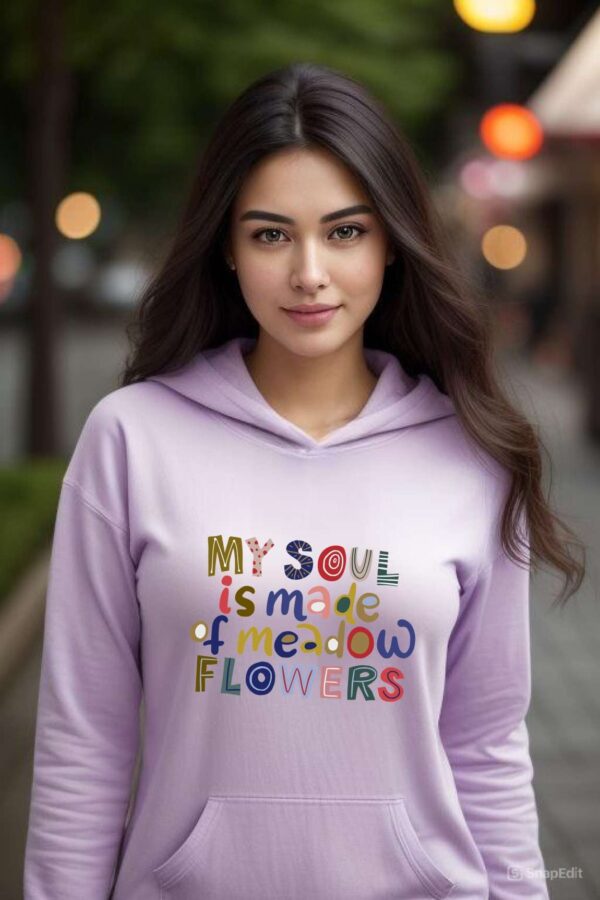 Hoodie for women | Soul of flowers - Image 2